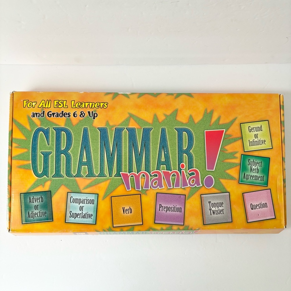Grammar Mania Educational ESL Board Game‎